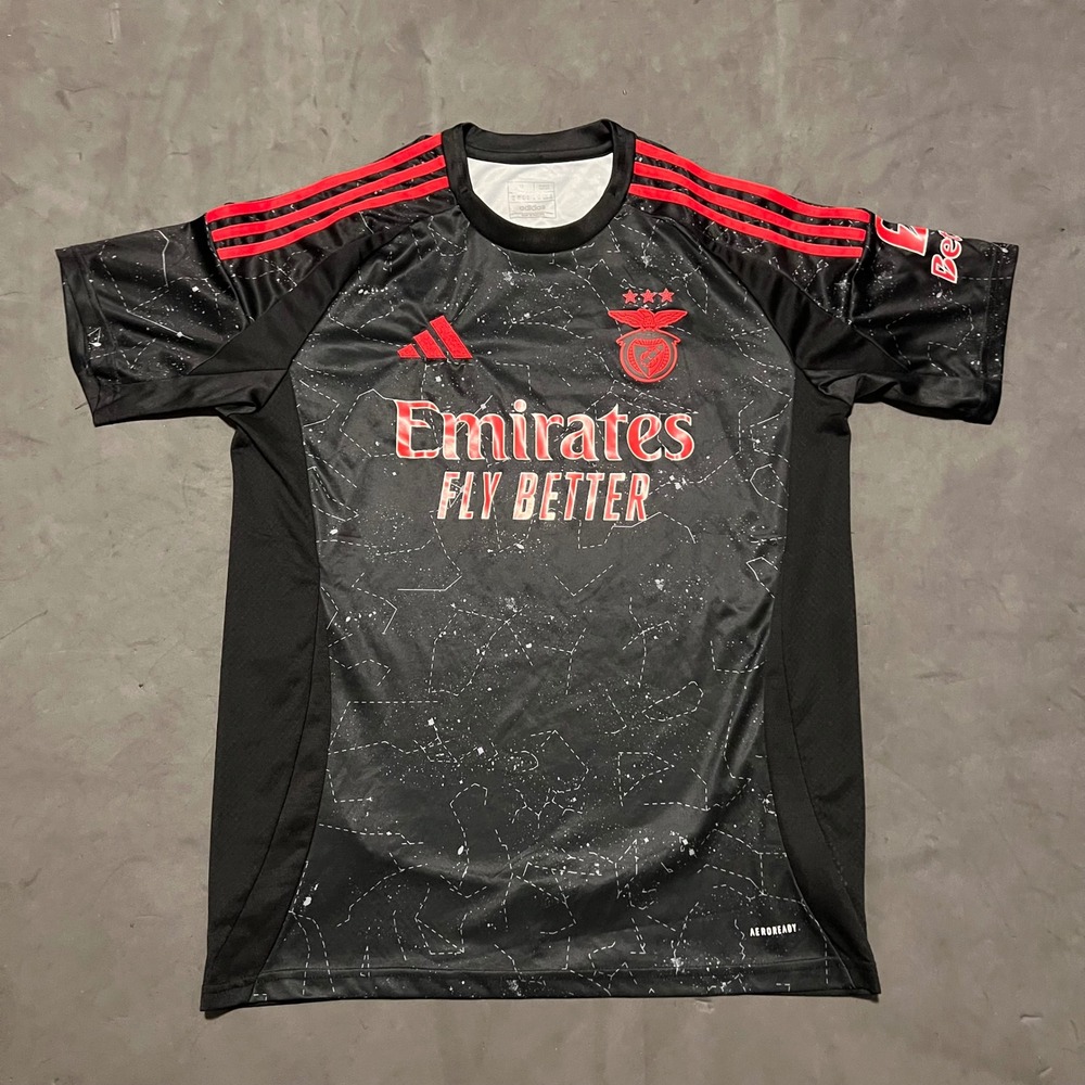 Adidas SL Benfica Away Jersey Men XL Black Constellation HA8870 2024-2025